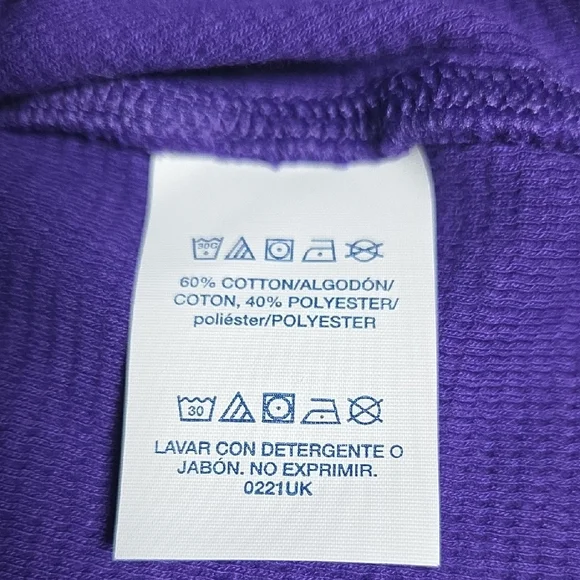 Polo by Ralph Lauren Vibrant Purple Long Sleeve Tee,sz L. - Picture 5 of 5